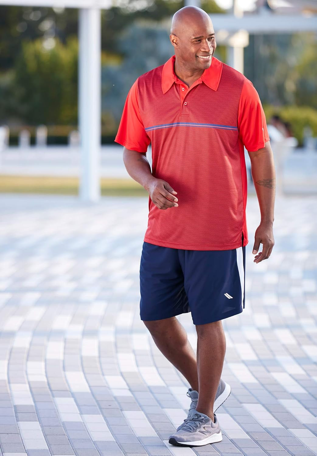 Men'S Big & Tall Performance Mesh Side Panel Shorts