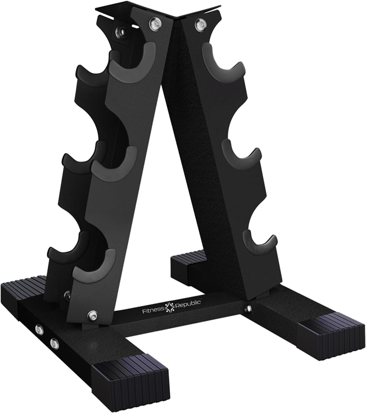 Neoprene Dumbbells Weight Storage Rack - 2.0 MM Thick Steel Weight Organizer - Ideal Choice for Home Gym - Easy to Assemble and Store