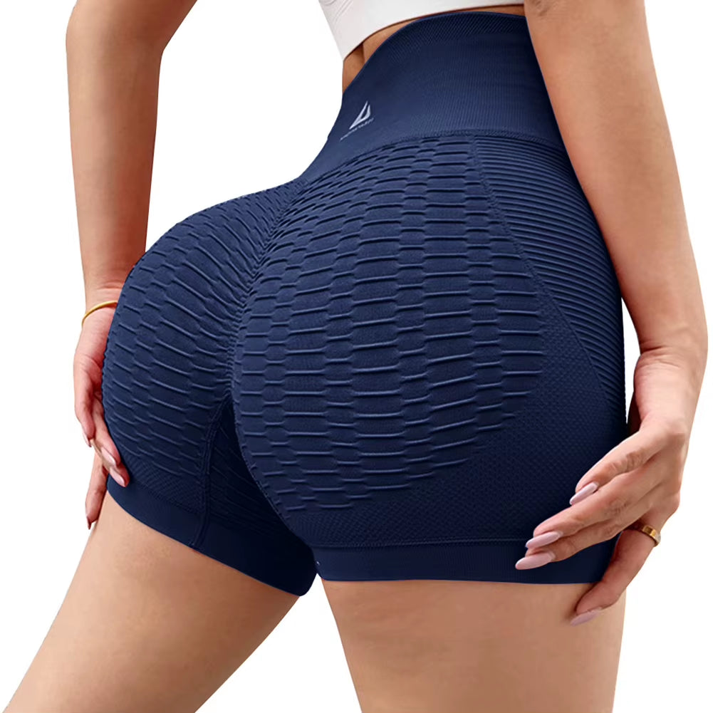 Workout Shorts for Women Butt Lifting Yoga Shorts High Waisted Running Shorts Tummy Control for Gym Running Workout Athletic
