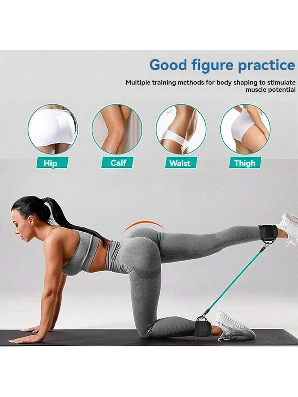5Pcs Sports Fitness Strength Burst Ankle Resistance Stretch Trainer Hip Leg Yoga