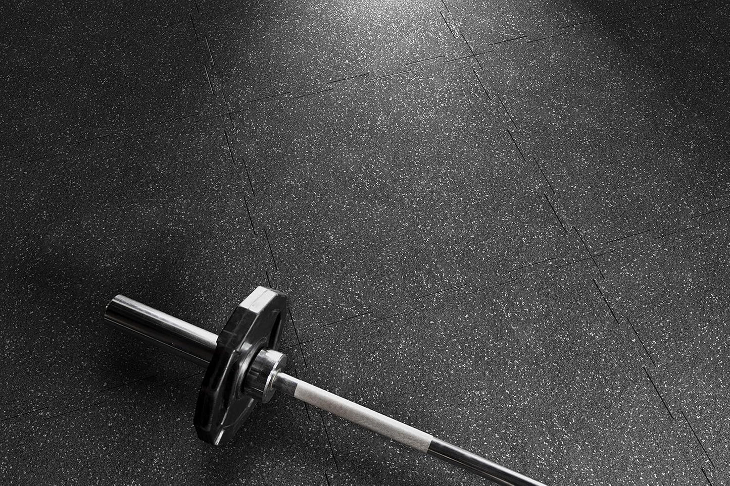 Genaflex Lite Rubber 8Mm Interlocking Tiles for Gym Flooring, Exercise Equipment, Exercise Areas - 20" X 20"