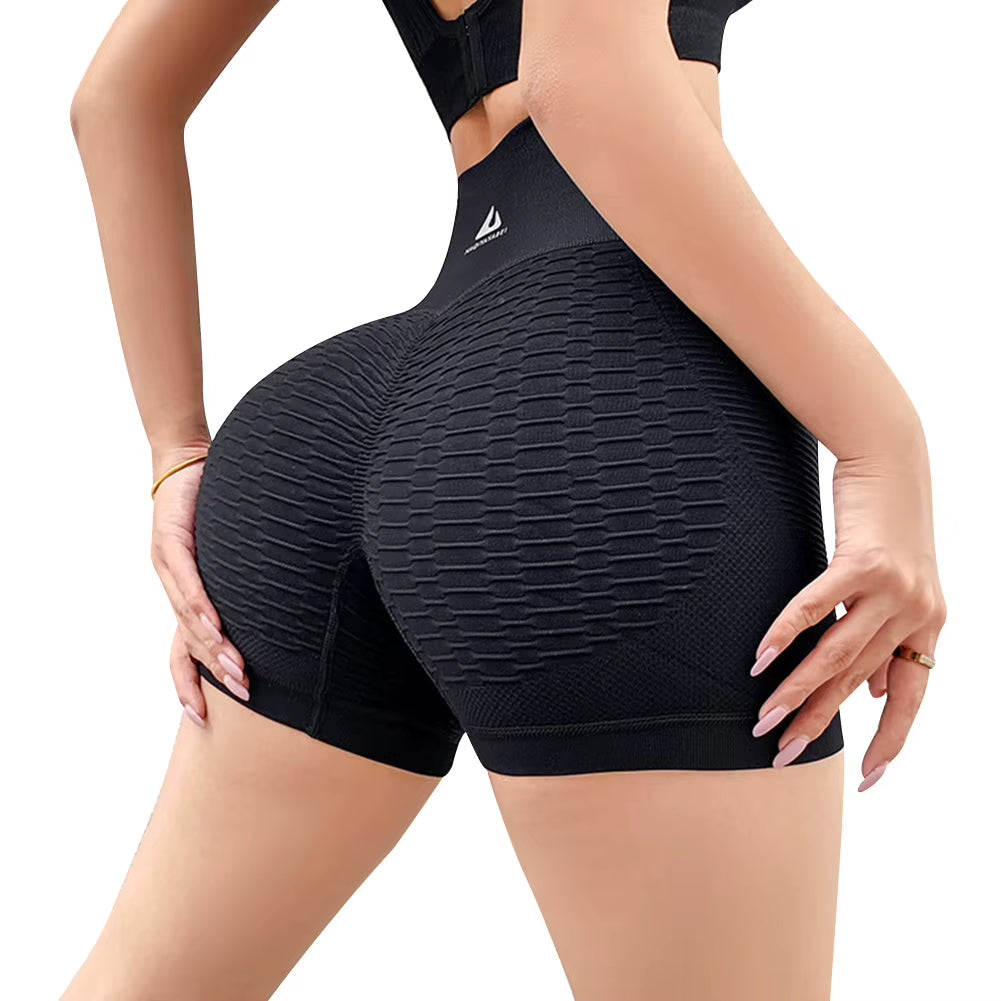 Workout Shorts for Women Butt Lifting Yoga Shorts High Waisted Running Shorts Tummy Control for Gym Running Workout Athletic