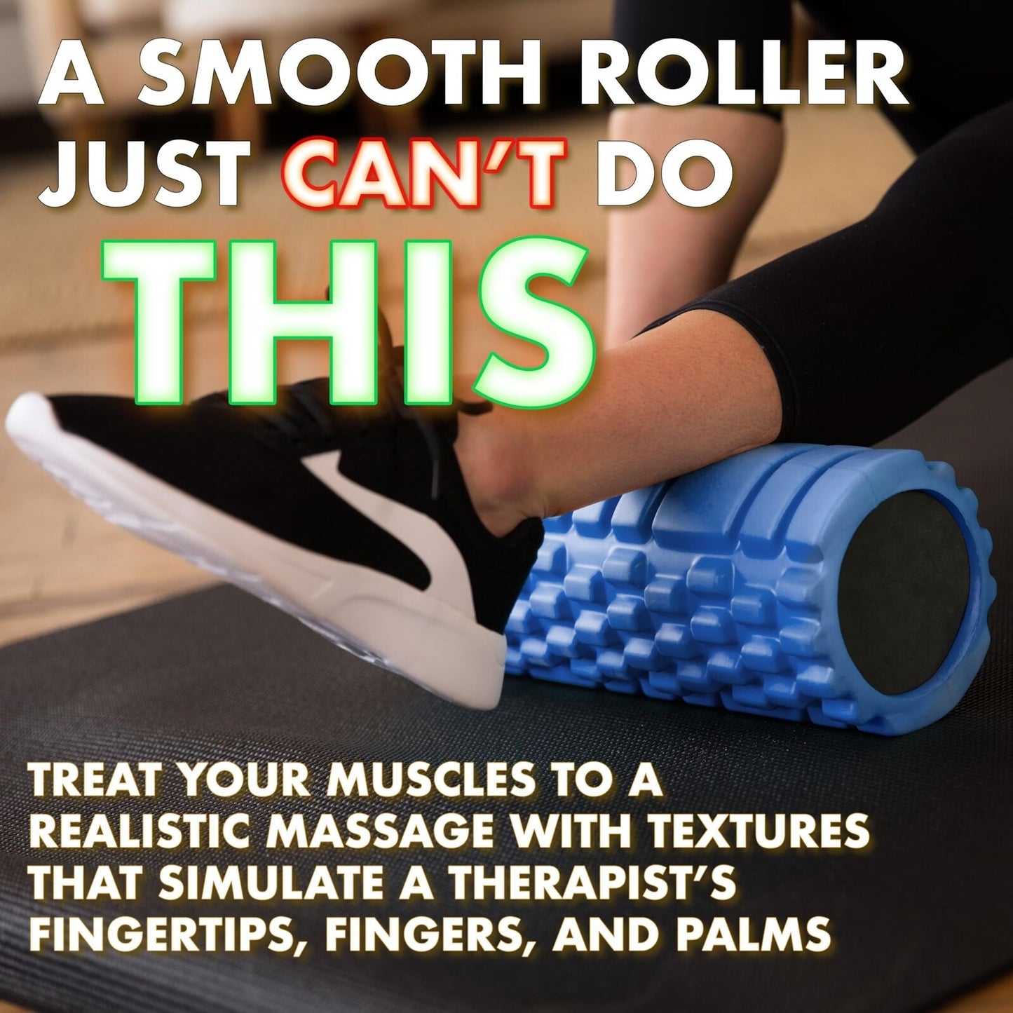 321 STRONG Foam Roller - Medium Density Deep Tissue Massager for Muscle Massa...
