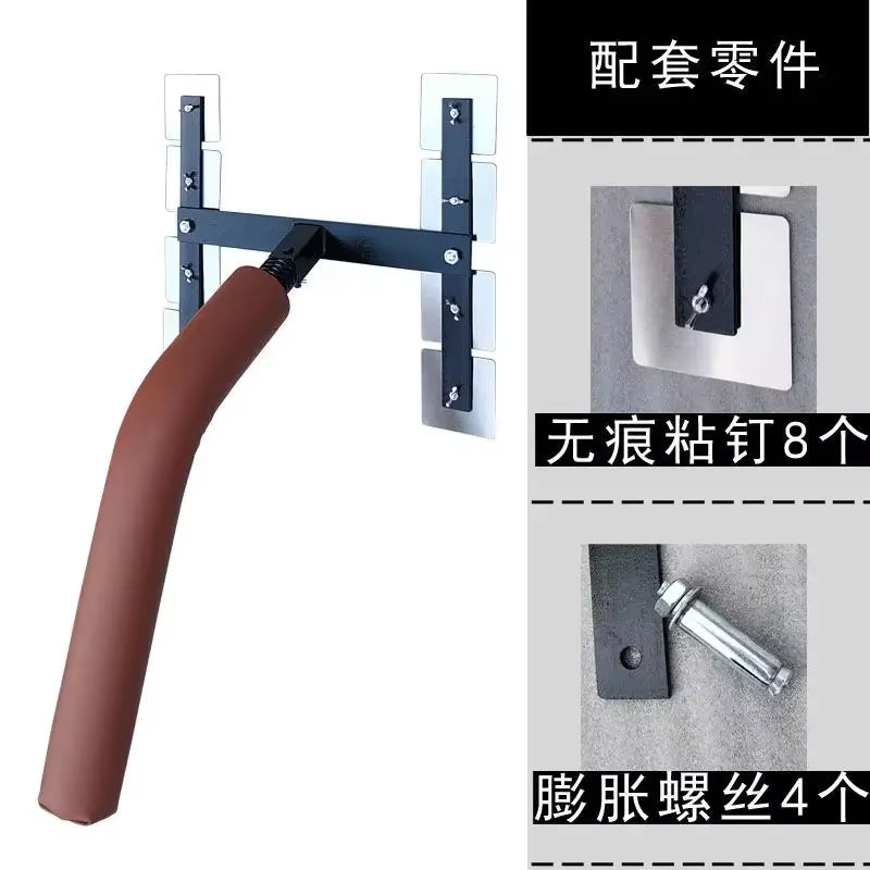 Wing Chun Boxing Hand Trainer, Multifunctional Hand-Shaped Wooden Pile, Wall-Mounted Spring Jeet Kune Weights