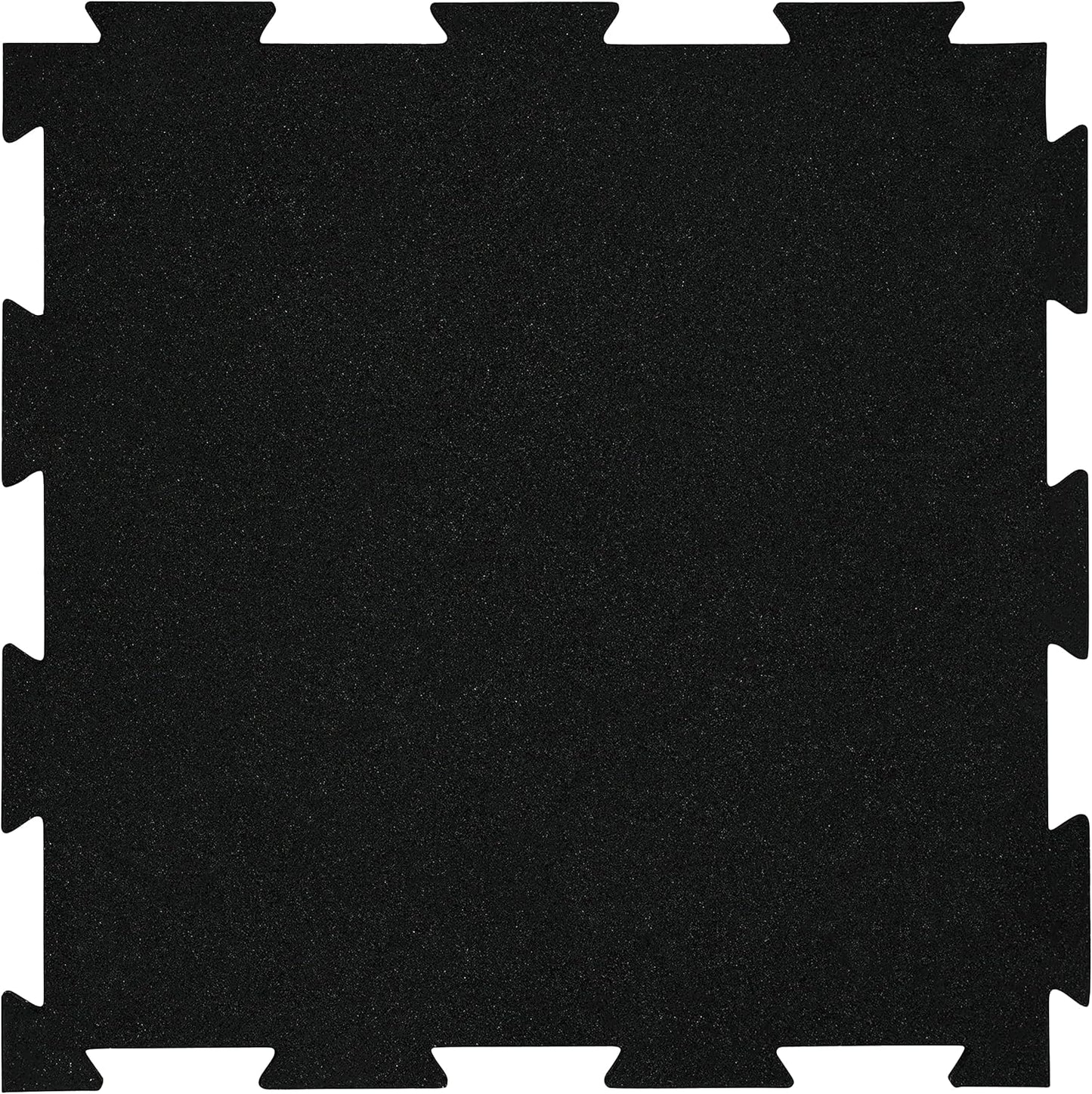 Genaflex Lite Rubber 8Mm Interlocking Tiles for Gym Flooring, Exercise Equipment, Exercise Areas - 20" X 20"