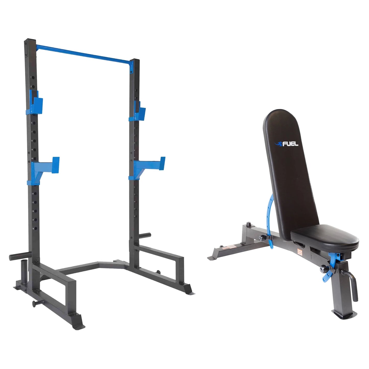 Deluxe Power Cage with Fuel Adjustable FID Weight Bench