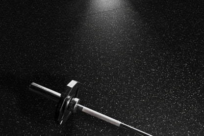 Rubber Gym Floor Mat - Heavy Duty Commercial Protective Gym Flooring Roll, 8Mm Thick (10% Grey, 4' X 20')