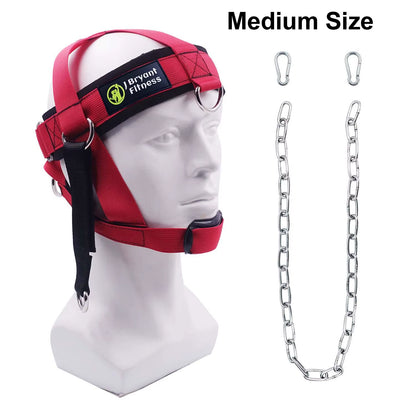 Head Neck Harness for Weight Lifting Training Diverse Workout Adjustable Strap Chin Pad Strength Powerlifting Workout Equipment