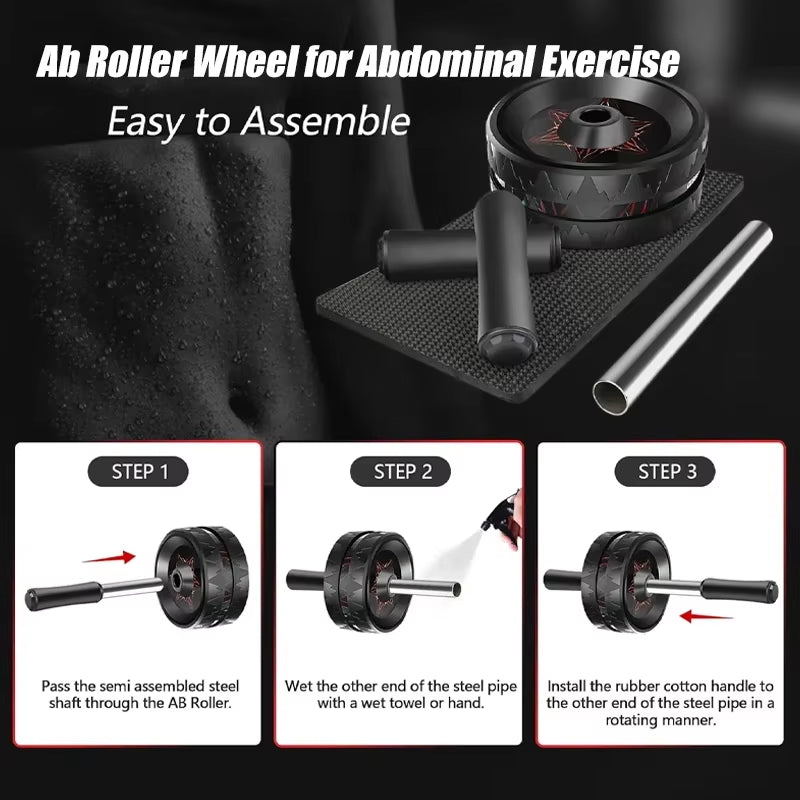Ab Roller Wheel Abs Workout Equipment for Abdominal Core Strength Training Home Gym Fitness Equipment for Core Workout Fitness