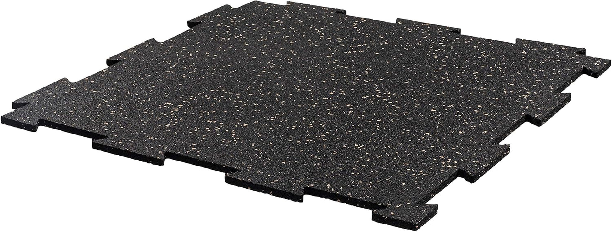 Genaflex Lite Rubber 8Mm Interlocking Tiles for Gym Flooring, Exercise Equipment, Exercise Areas - 20" X 20"