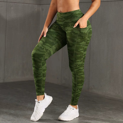 Women Yoga Pants with Pockets High Waisted Tummy Control Workout Leggings Butt Lifting Workout Tights Activewear