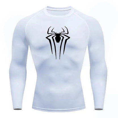 Men'S Compression Shirt Long Sleeves Workout Sports Quick Dry Breathable Tight Fitness Rash Guard Workout Stretch Top Tshirt