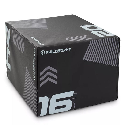 Philosophy Gym 3 in 1 Soft Foam Plyometric Box Jumping Plyo Box for Training and Conditioning