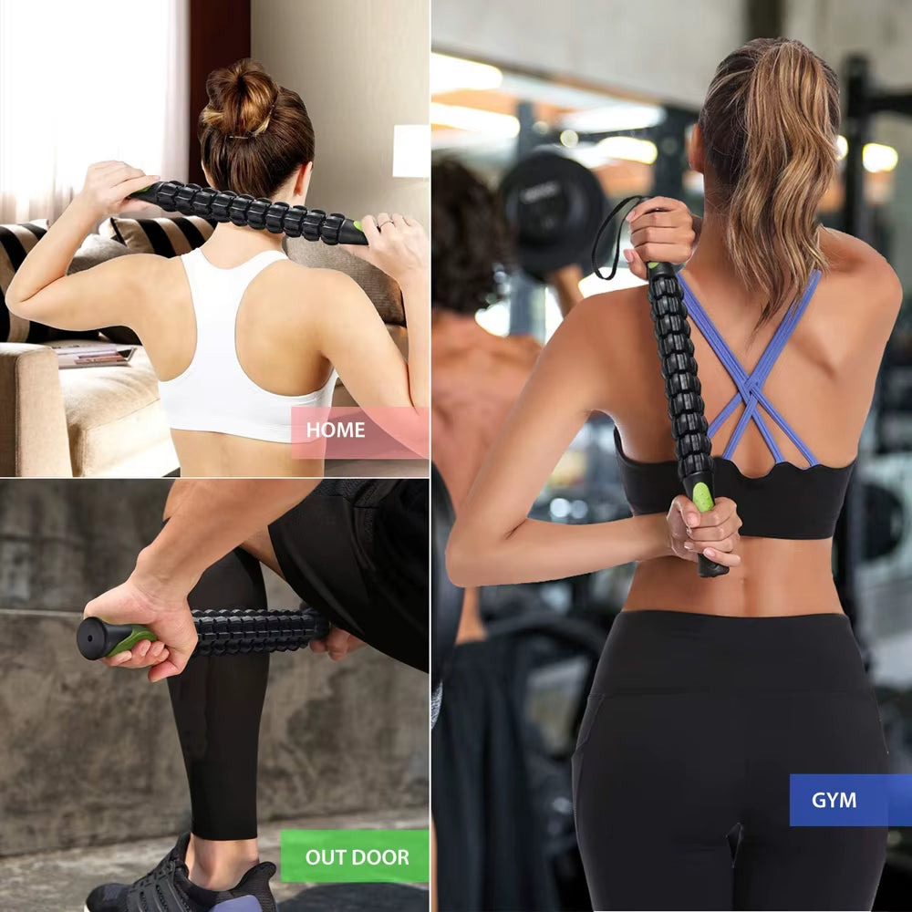 1Pcs Muscle Roller Massage Stick for Athletes,Body Massager Soreness, Tightness Relief Helps Legs & Back Recovery Tools