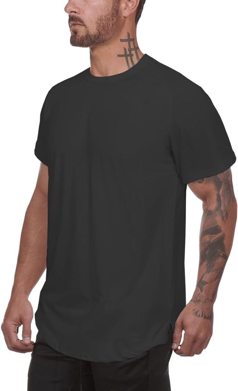 Men'S Gym Workout Bodybuilding Fitness Active Athletic T-Shirts Workout Casual Tee 1/3 Pack