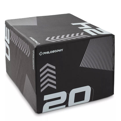 Philosophy Gym 3 in 1 Soft Foam Plyometric Box Jumping Plyo Box for Training and Conditioning