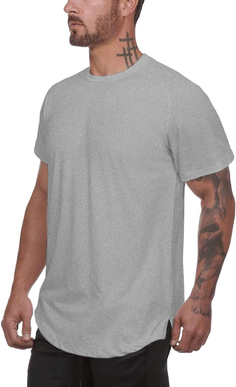 Men'S Gym Workout Bodybuilding Fitness Active Athletic T-Shirts Workout Casual Tee 1/3 Pack