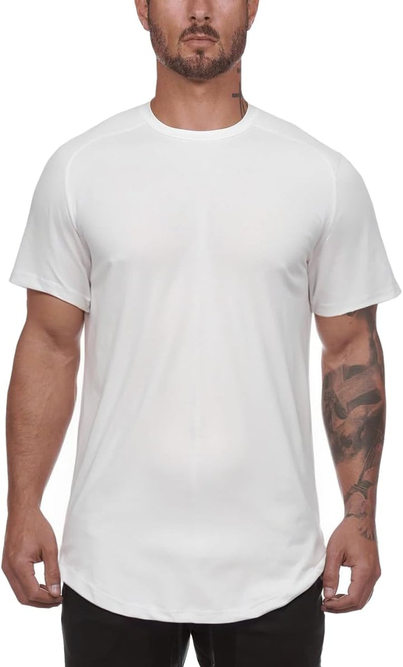 Men'S Gym Workout Bodybuilding Fitness Active Athletic T-Shirts Workout Casual Tee 1/3 Pack