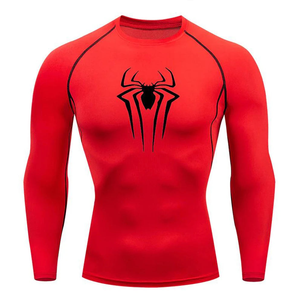Men'S Compression Shirt Long Sleeves Workout Sports Quick Dry Breathable Tight Fitness Rash Guard Workout Stretch Top Tshirt