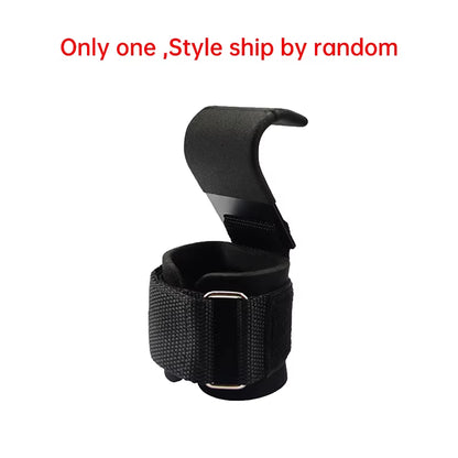 Enhanced Version Weight Lifting Hook Hand-Bar Wrist Straps Glove Weight Lifting Strength Training Gym Fitness Hook Weight