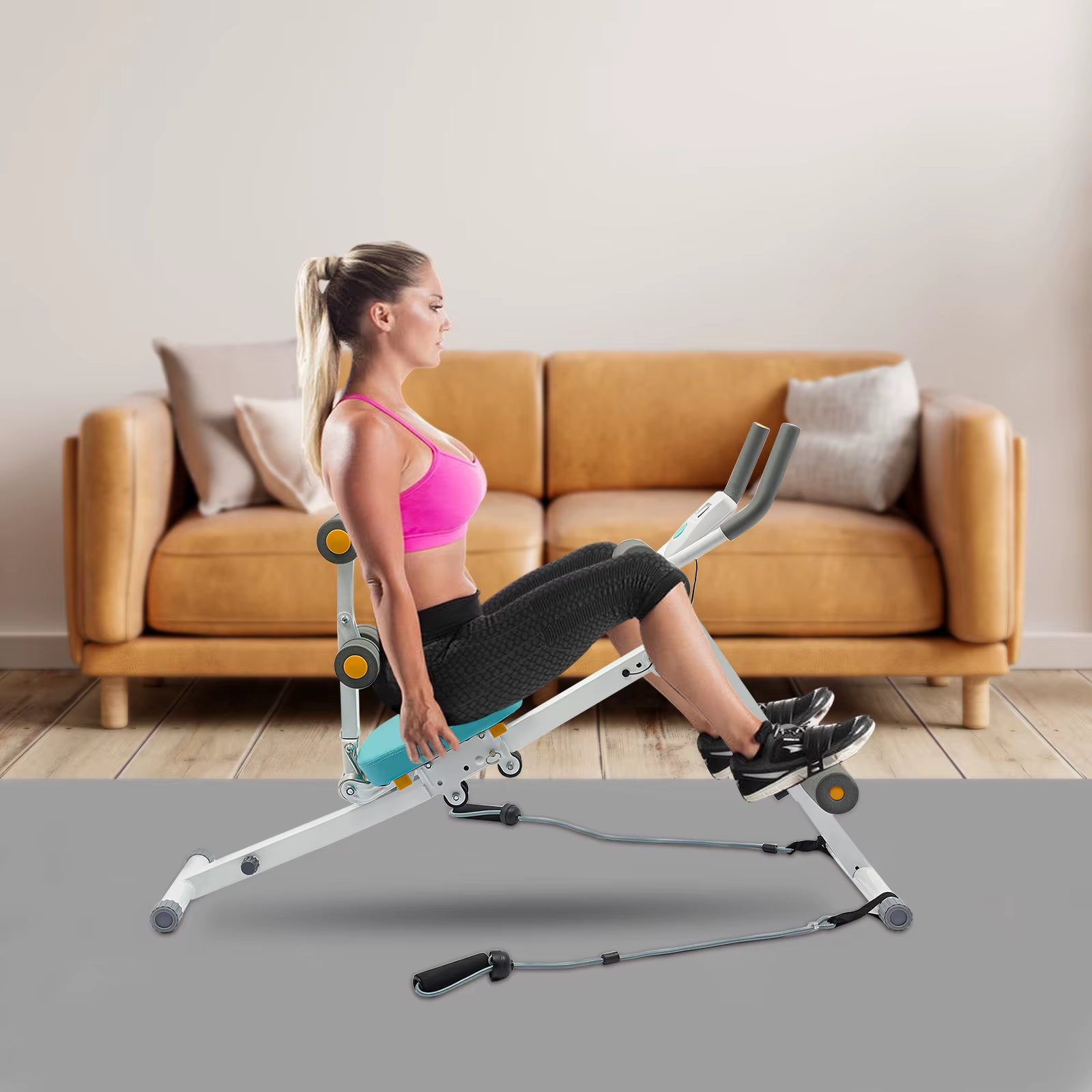 Abs Workout Equipment for Home Gym, Whole Body Workout Waist Trainer for Women&Men, Core Abs Exercise Machine