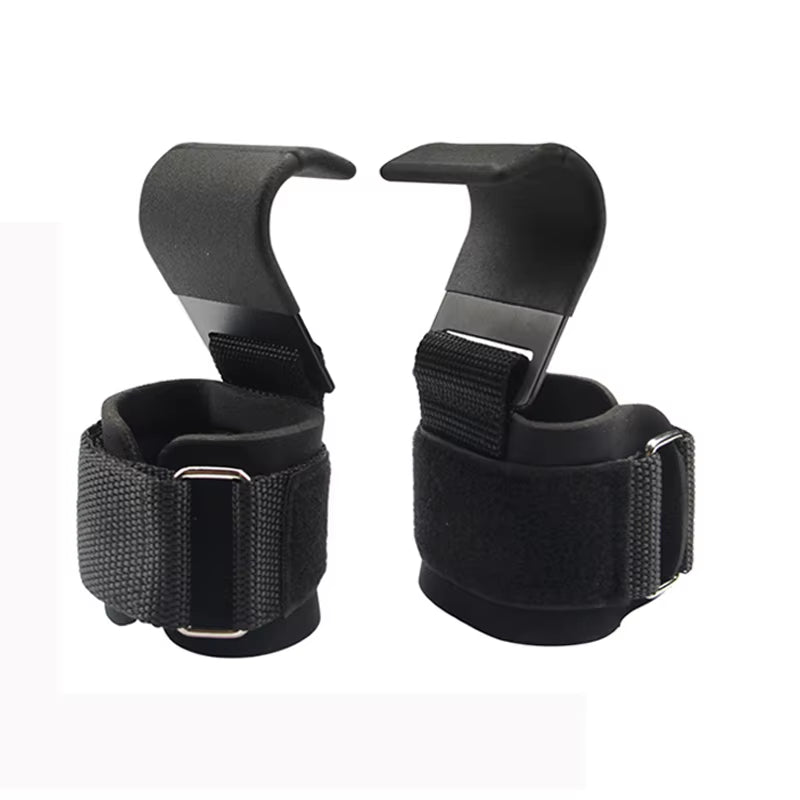 Enhanced Version Weight Lifting Hook Hand-Bar Wrist Straps Glove Weight Lifting Strength Training Gym Fitness Hook Weight
