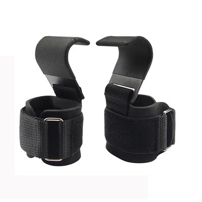 Enhanced Version Weight Lifting Hook Hand-Bar Wrist Straps Glove Weight Lifting Strength Training Gym Fitness Hook Weight