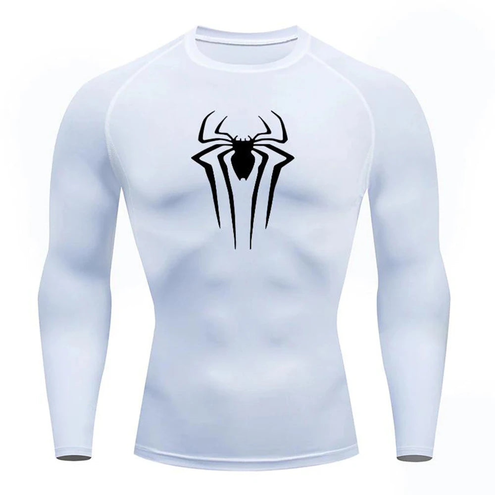 Men'S Compression Shirt Long Sleeves Workout Sports Quick Dry Breathable Tight Fitness Rash Guard Workout Stretch Top Tshirt