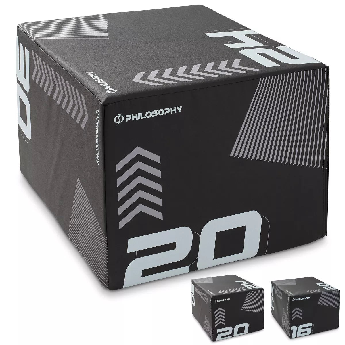 Philosophy Gym 3 in 1 Soft Foam Plyometric Box Jumping Plyo Box for Training and Conditioning