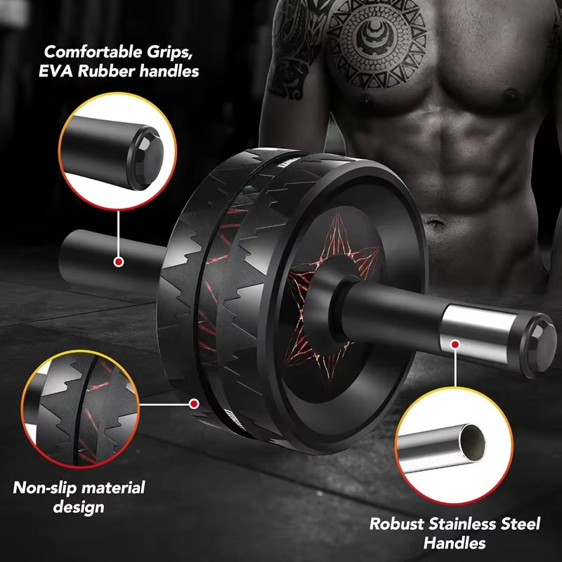 Ab Roller Wheel Abs Workout Equipment for Abdominal Core Strength Training Home Gym Fitness Equipment for Core Workout Fitness