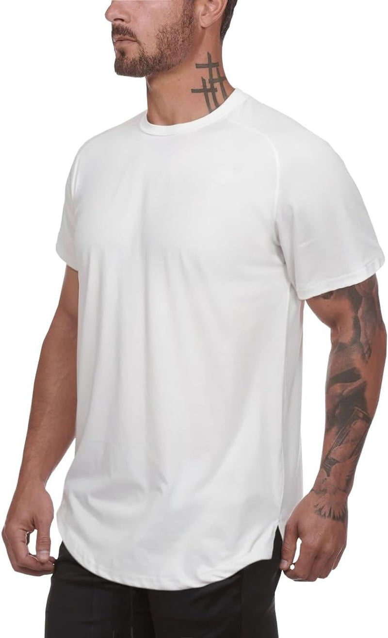 Men'S Gym Workout Bodybuilding Fitness Active Athletic T-Shirts Workout Casual Tee 1/3 Pack