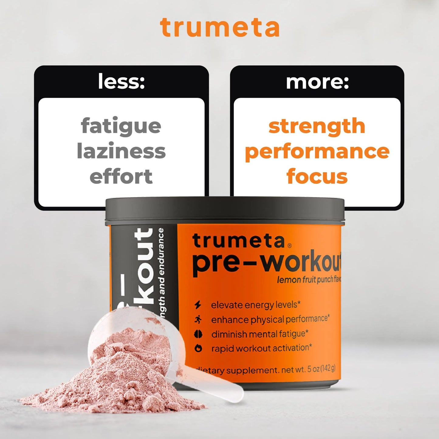Pre-Workout with Lemon Fruit Punch Flavor - Ultimate Pre Workout without Creatine for Peak Performance