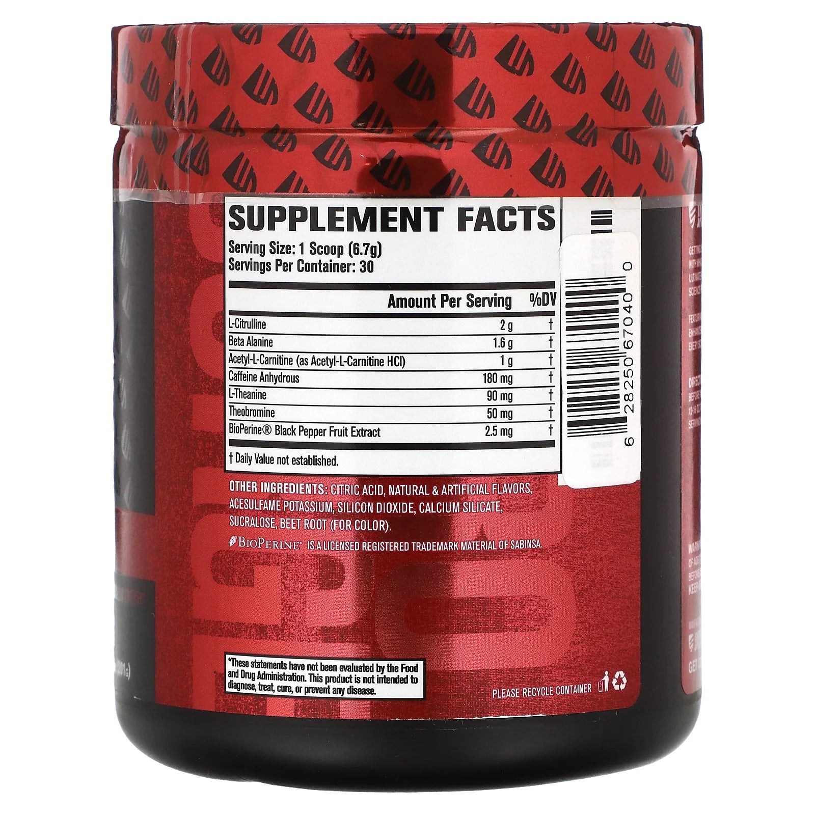 Nitrosurge Shred Pre Workout Supplement - 30Sv, Watermelon