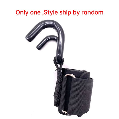 Enhanced Version Weight Lifting Hook Hand-Bar Wrist Straps Glove Weight Lifting Strength Training Gym Fitness Hook Weight