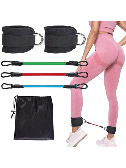 5Pcs Sports Fitness Strength Burst Ankle Resistance Stretch Trainer Hip Leg Yoga