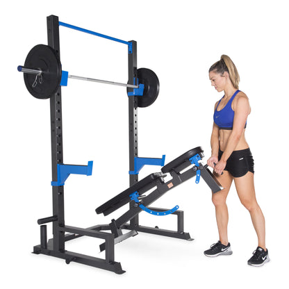 Deluxe Power Cage with Fuel Adjustable FID Weight Bench