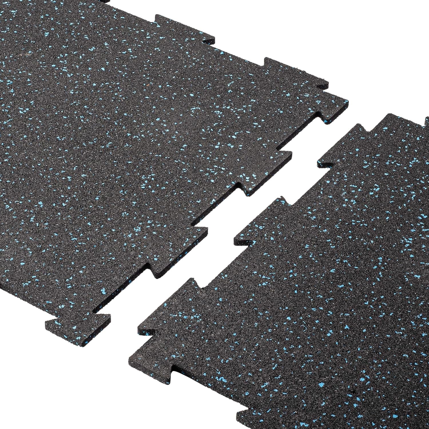 Genaflex Lite Rubber 8Mm Interlocking Tiles for Gym Flooring, Exercise Equipment, Exercise Areas - 20" X 20"
