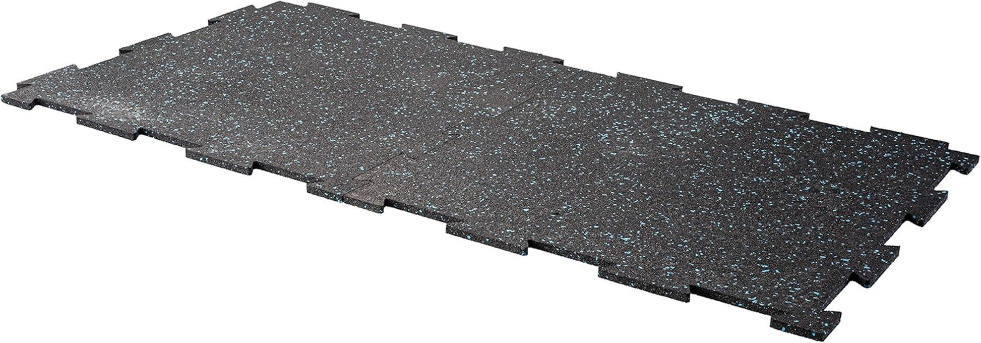 Genaflex Lite Rubber 8Mm Interlocking Tiles for Gym Flooring, Exercise Equipment, Exercise Areas - 20" X 20"