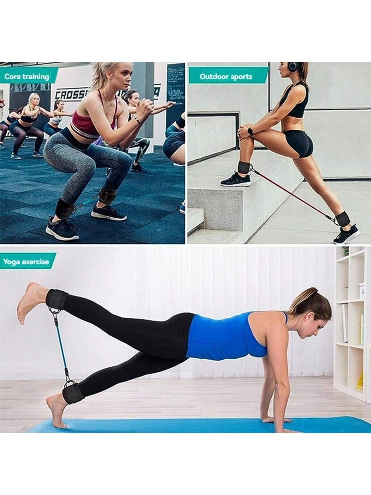 5Pcs Sports Fitness Strength Burst Ankle Resistance Stretch Trainer Hip Leg Yoga